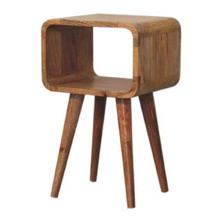 Lucidora - Mini Curved Open Bedside - Bedside Cabinets