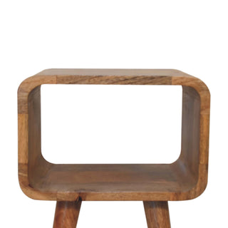 Lucidora - Mini Curved Open Bedside - Bedside Cabinets
