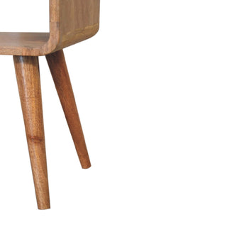 Lucidora - Mini Curved Open Bedside - Bedside Cabinets