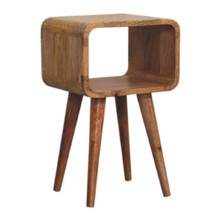 Lucidora - Mini Curved Open Bedside - Bedside Cabinets