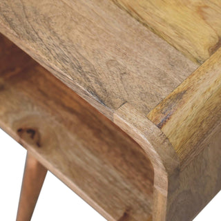 Lucidora - Mini Curved Open Bedside - Bedside Cabinets