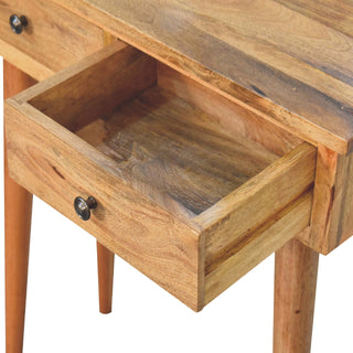 Lucidora - Mini Oak - ish Hallway Console Table - Console Tables