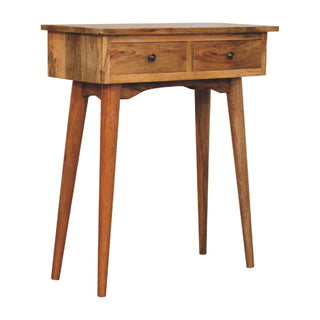Lucidora - Mini Oak - ish Hallway Console Table - Console Tables