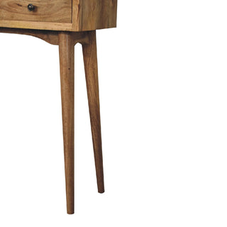 Lucidora - Mini Oak - ish Hallway Console Table - Console Tables