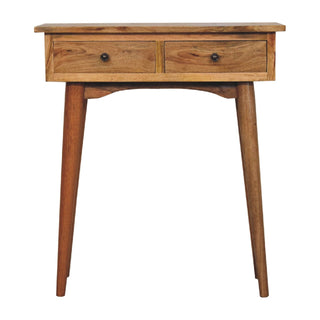 Lucidora - Mini Oak - ish Hallway Console Table - Console Tables