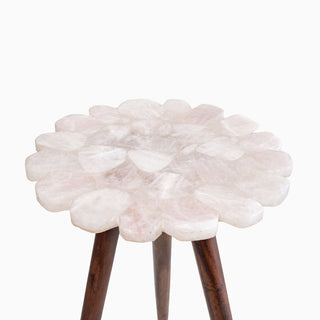 Lucidora - Myra Rose Quartz End Table - End Tables