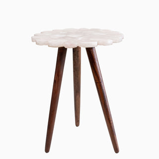 Lucidora - Myra Rose Quartz End Table - End Tables