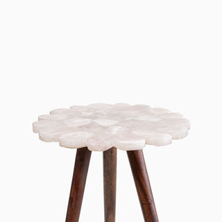 Lucidora - Myra Rose Quartz End Table - End Tables