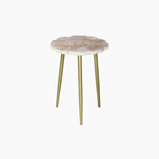 Lucidora - Myra Rose Quartz End Table - End Tables