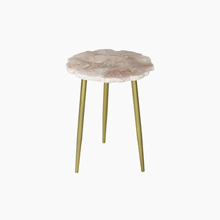 Lucidora - Myra Rose Quartz End Table - End Tables