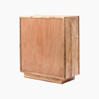 Lucidora - Natural Wood Flower Of Life Two Door Cabinet - Sideboards