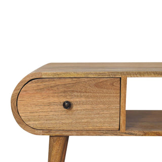 Lucidora - Oak - ish Circular TV Unit - Media Units