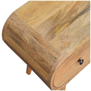 Lucidora - Oak - ish Circular TV Unit - Media Units