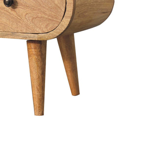 Lucidora - Oak - ish Circular TV Unit - Media Units