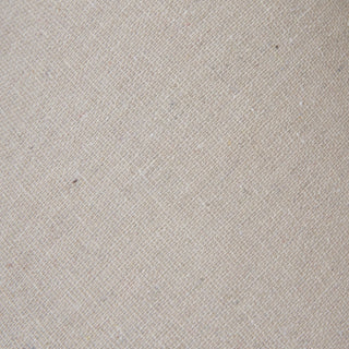 Detail of the lampshade fabric showing the coarse, natural beige linen weave texture.