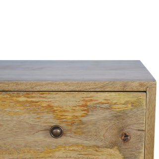 Mango Wood Media Unit with Scandinavian Style
