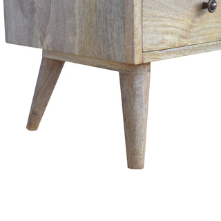 Mango Wood Media Unit with Scandinavian Style