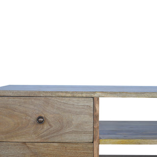 Mango Wood Media Unit with Scandinavian Style