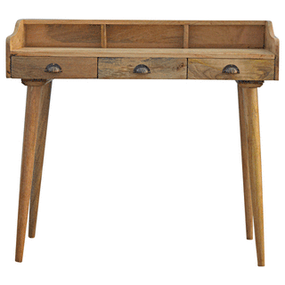 Mango Wood Garda Writing Desk with Storage