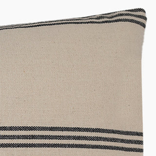 Lucidora - Siyali B&W Long Cotton Cushion - Microfibre - Cushions