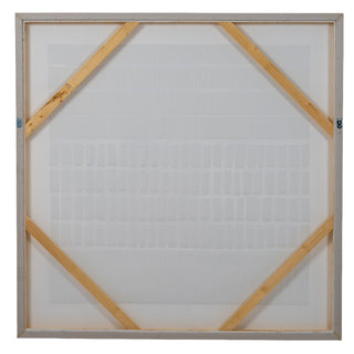 Back view of the Sola canvas showing the wooden frame structure and corner braces.
