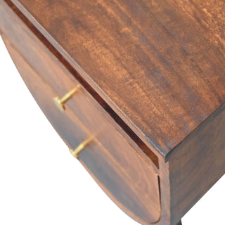 Lucidora - Split Chestnut Bedside - Bedside Cabinets
