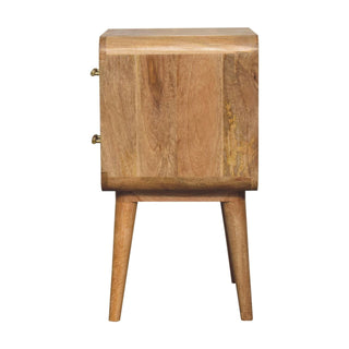Lucidora - T - bar Ridged Bedside - Bedside Cabinets