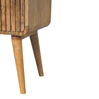 Lucidora - T - bar Ridged Bedside - Bedside Cabinets
