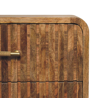 Lucidora - T - bar Ridged Bedside - Bedside Cabinets